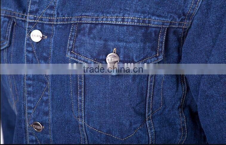 button front stone washed 10.5OZ cotton denim jacket jeans denim pants