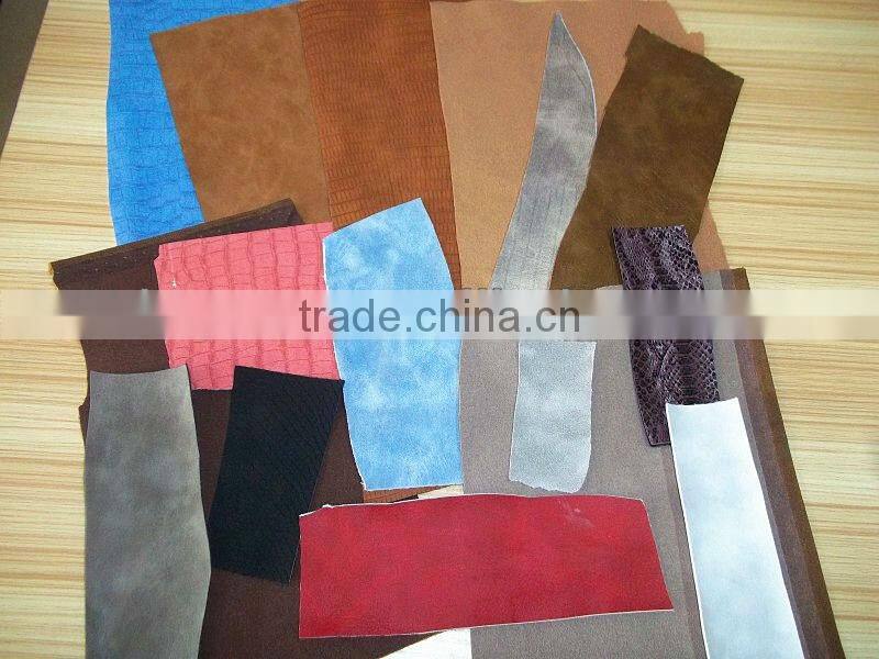 PU leather, pu artiticial leather stocklots B grade for shoes and bag making