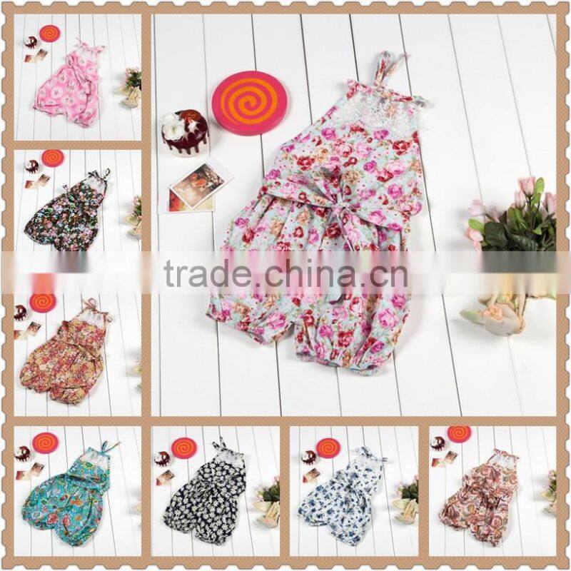 Gold polk dots Baby Romper Fancy Flower Kids Toddler Rompers Casual Baby Clothes Girls