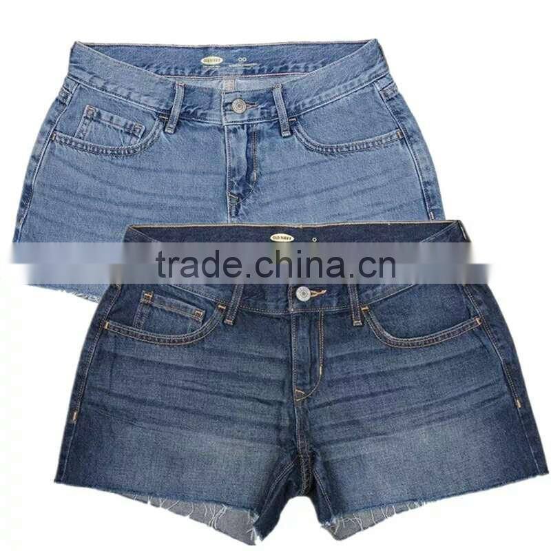 GZY denim made in china shorts jeans xintang jeans pant and shirt manufacture