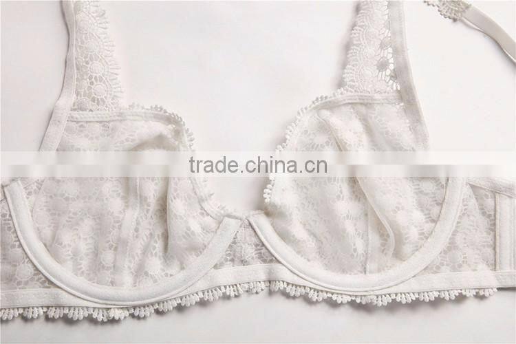 Made in China elastic nut painting lace bra