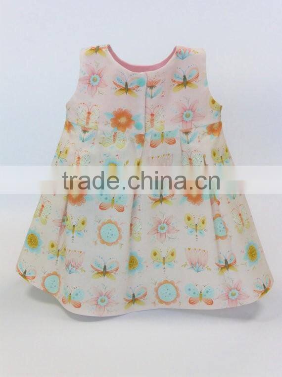 New design wholesale lovely printed children summer clothes kids frocks 2 year old girl dress