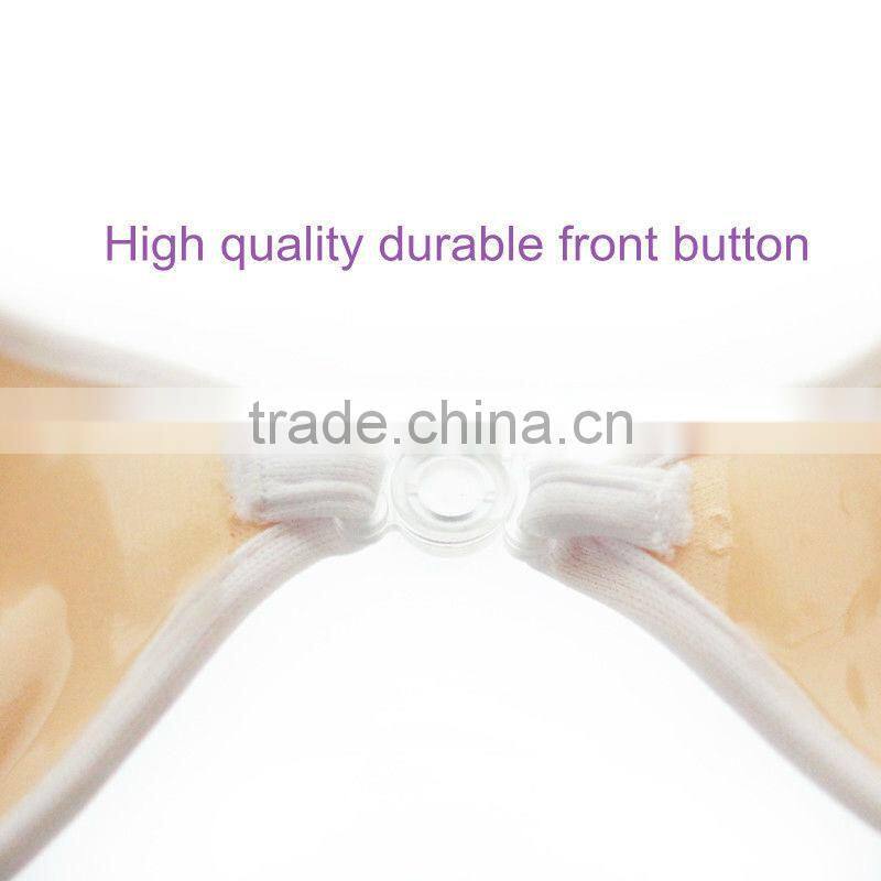 Elegant colorful Cup A B C D invisible backless strapless adhesive brassiere