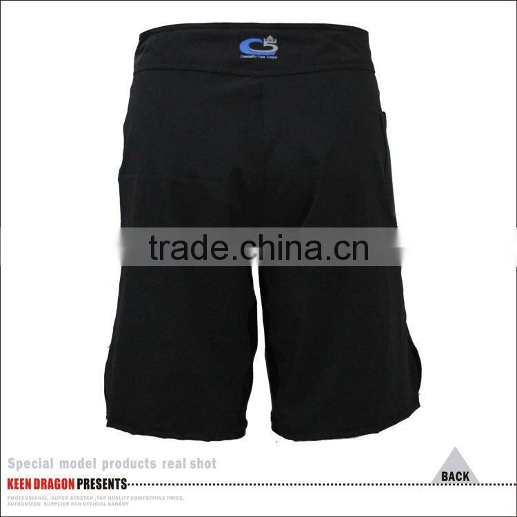 Men's fashion short 4-way stretch black crossfit shorts