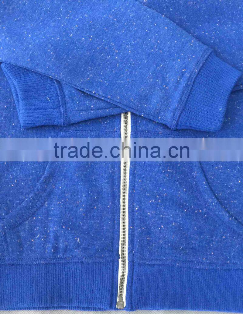 2017 oem mens print logo blue colour zip up hoodies wholesale