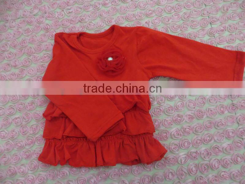 Baby girl colorful formal shirt for girls ruffle sleeve t shirt baby girls clothing for kids t shirts