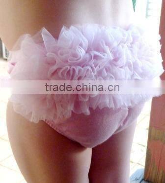 Sold Pink Vintage Baby Bloomer Ruffle Underwear Size From Newborn to 24 Month