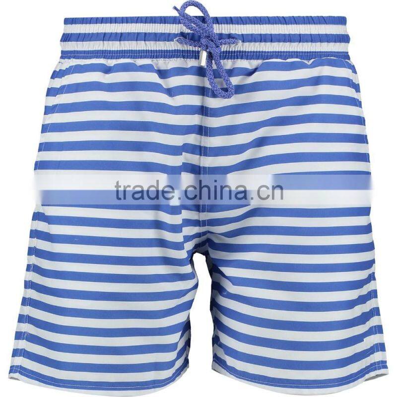 stripe swimming shorts polyester shorts all over printing shorts