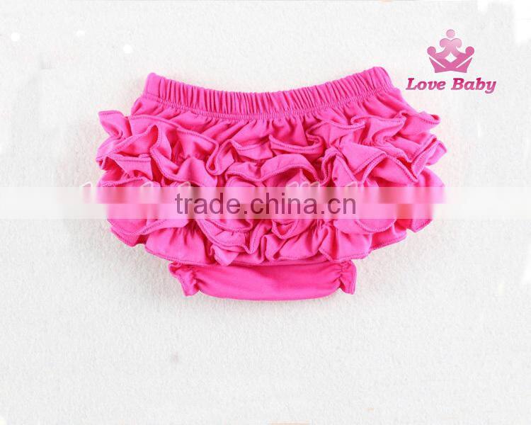 New Arrival Summer Little Girl Underwear Ruffle Cotton Kids Bloomer