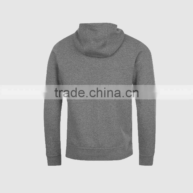 100% Cotton Men's Grey Color Hoodies