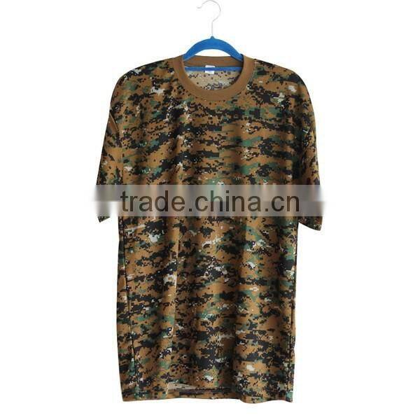 Hot sale men tactical 100% cotton camo t shirt Summer t shirts work shirts multi color fashion camo t-shirts