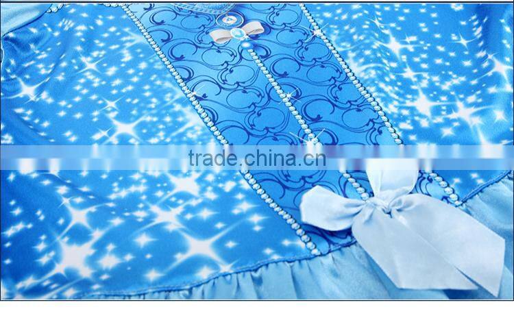 2015 fashion 100 polyester satin pajama sleepwear