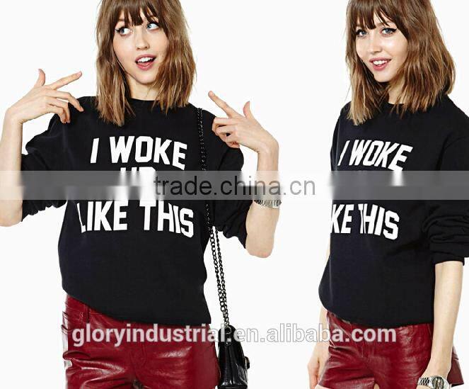 The letter printing wholesale fashion hoodies women