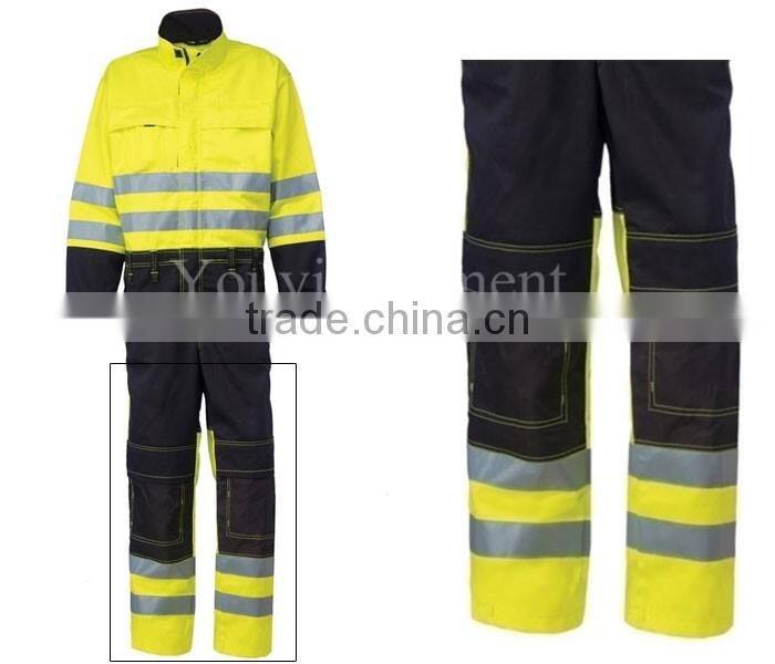 Two-Tone taped protex flame resistant safety coverall
