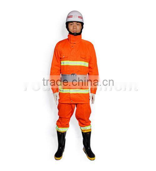 super quality long sleeve reflective fire fighting suit