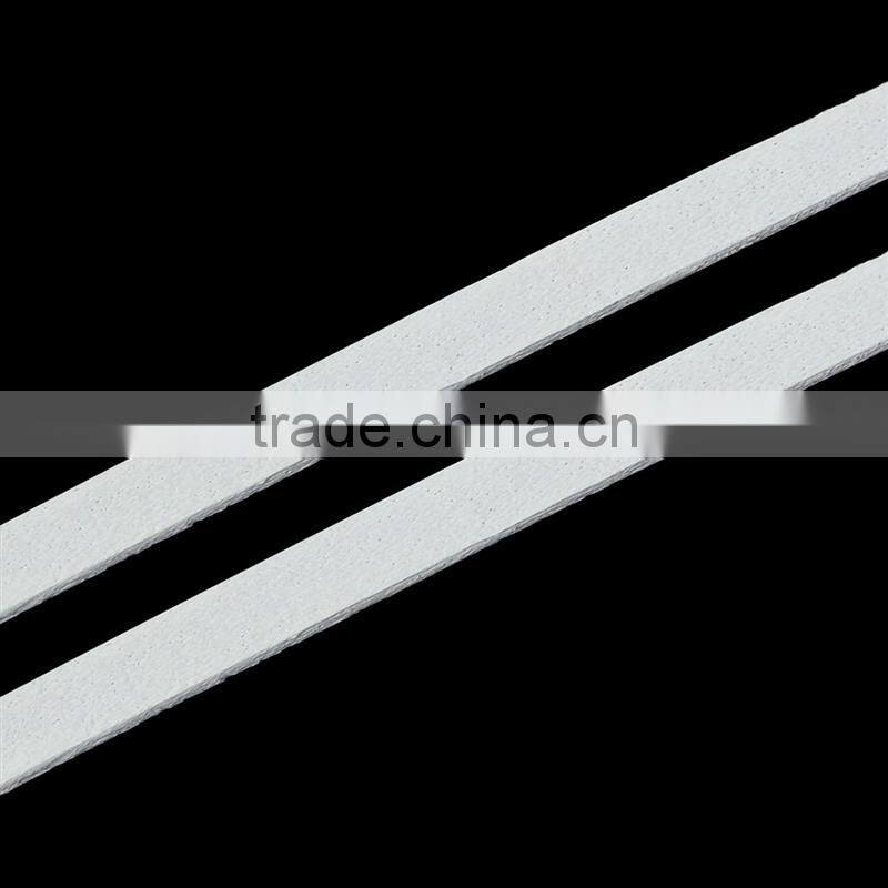 Cowhide Leather Jewelry Cord Rope White 6mm, 2 Yards