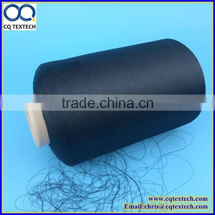 100D/120TPM BLACK POLYESTER YARN for Label Use