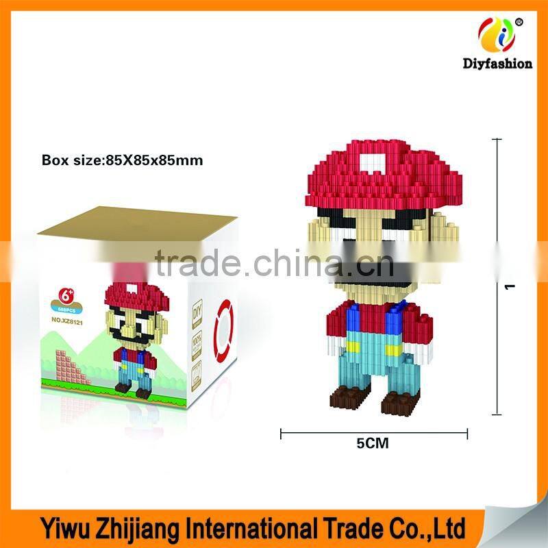 Hot Sale Cartoon Mode 3D Mini Diamond Building Education Blocks Toys for Child Toy