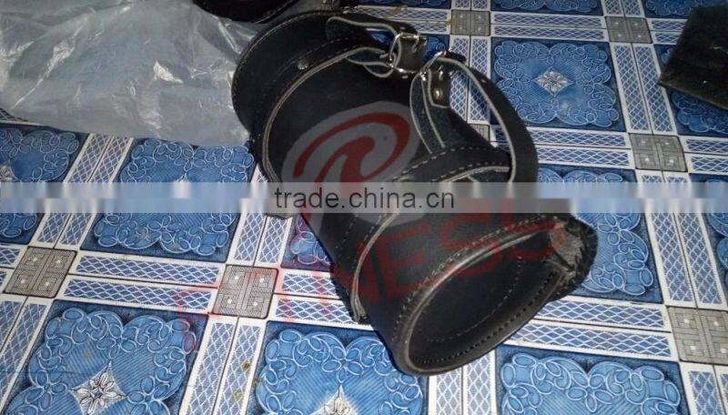 Motorcycle Accessory Motorbike Saddle Bag PU Leather For Halley Bike by RC Fitness Wear