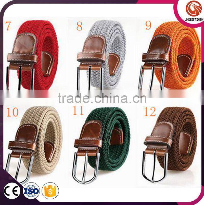 China supplier new design braided elastic webbing belt