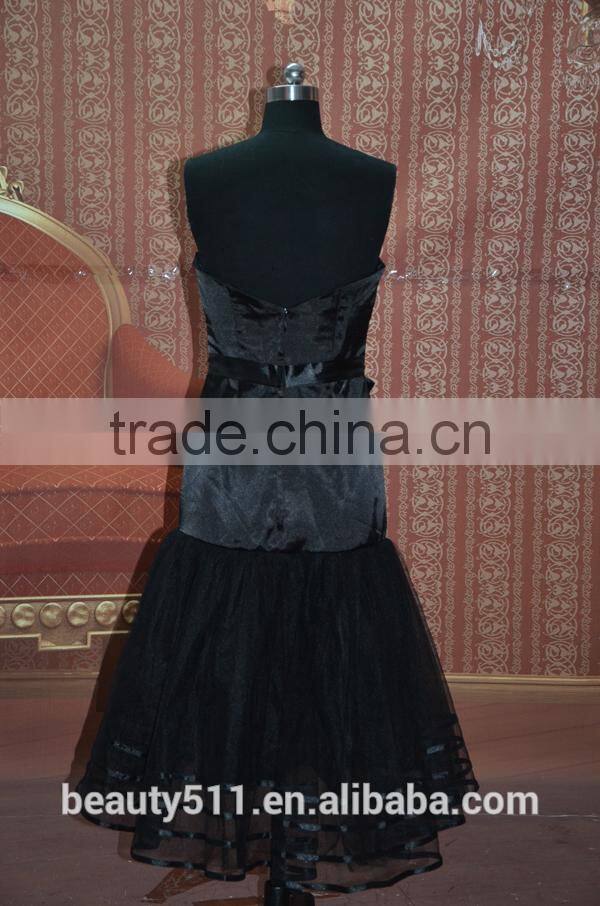 IN STOCK black Off-The-Shoulder sleeveless party dress short prom 16 dress evening dress SE03
