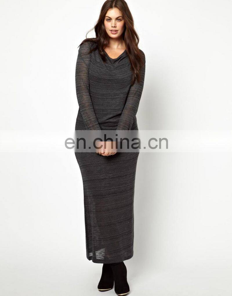 M3125 prom dress for fat women simple design hot sales casual plus size long dresses