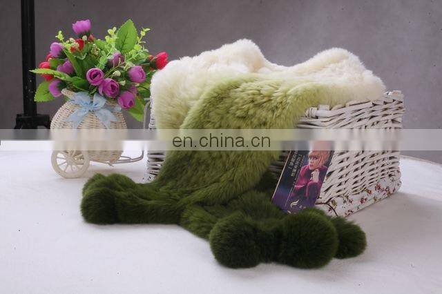 BY-WJ001 Rabbit Fur Scarf