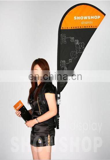 Custom brand logo advertising Tear Drop Flag printing made sign flags