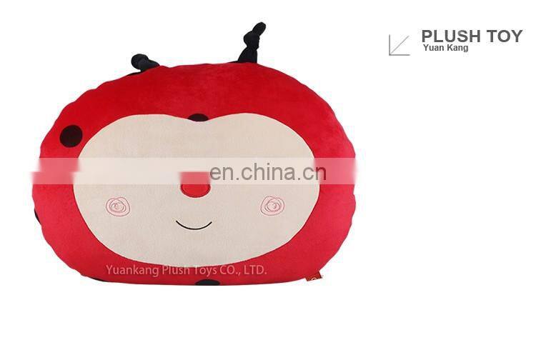 China wholesale cute Coccinella septempunctata plush pillow for baby
