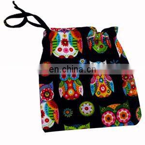 custom-made brand printable black drawstring cotton bag
