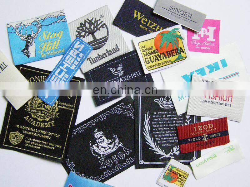 provide soft cotton clothing woven label with cutting edge