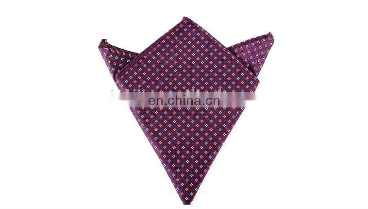 latest design 100% silk pocket square 25*25 cm