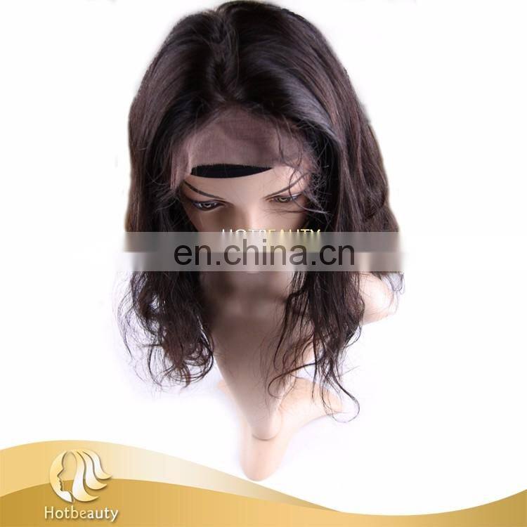 Wholesale cheap unprocessed indian human temple hair 360 frontal lace closure for women