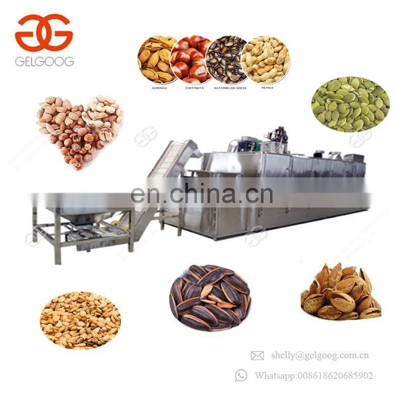Pistachio Nut Peanut Sesame Barley Chickpea Flax Seed Roaster Pumpkin Seeds Roasting Machine Line For Sale