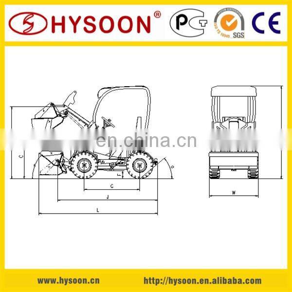 CE Certificated mini wheel loader