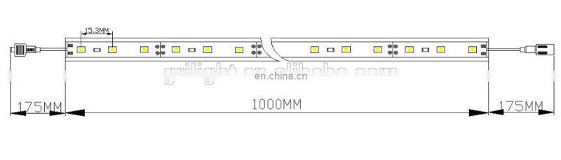 Cheap led light bars single row led light bar DC12v 24v led 2835 rigid led strip