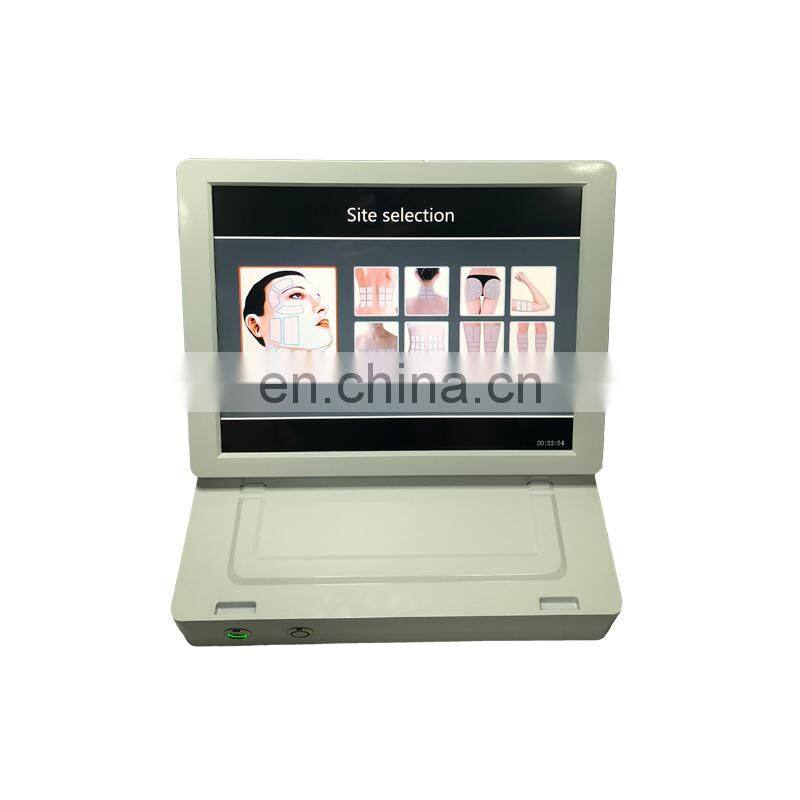 3 D face lifting machine 8 cartridges / korea beauty machine portable facial skin tightening wrinkle removal machine