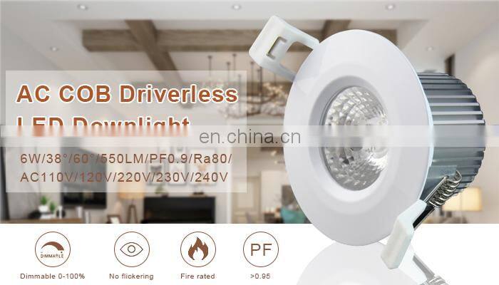Australian market suitable 80X51mm cutout 70mm SAA C-Tick certification led downlight dimmable 240v
