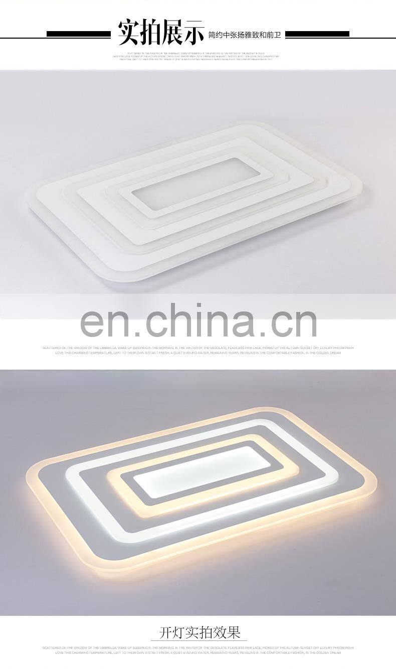 Square LED Chandeliers Light for Dining Living Room