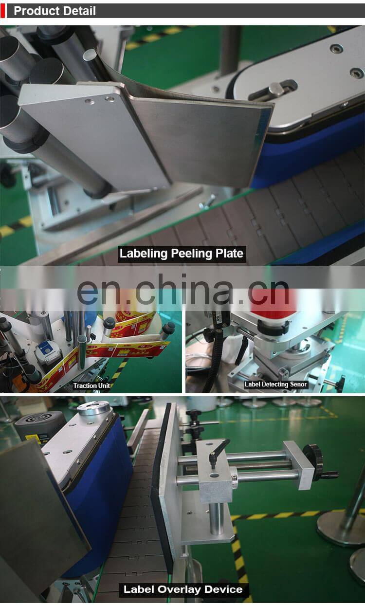 Beverage Plastic / Glass Adhesive Sticker Automatic Bottle Labeling Machine