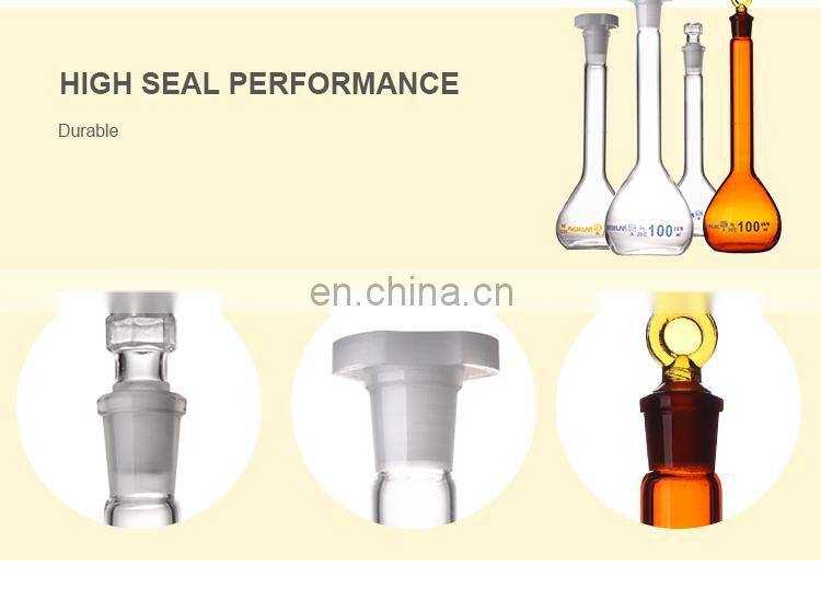 AKM LAB Glass Measuring Flask Volumetric Flask With Stopper