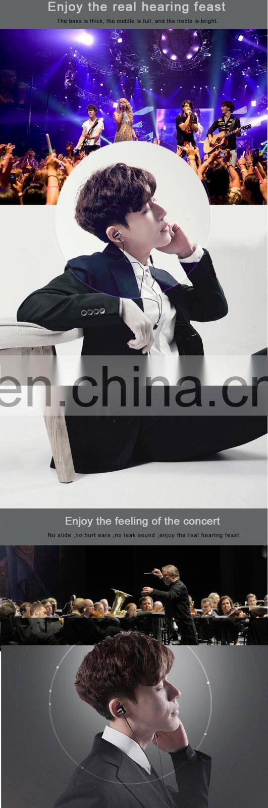 2021 ceramic good quality Headphone earphone in ear wired headset piezoelectric earbuds for Android phone