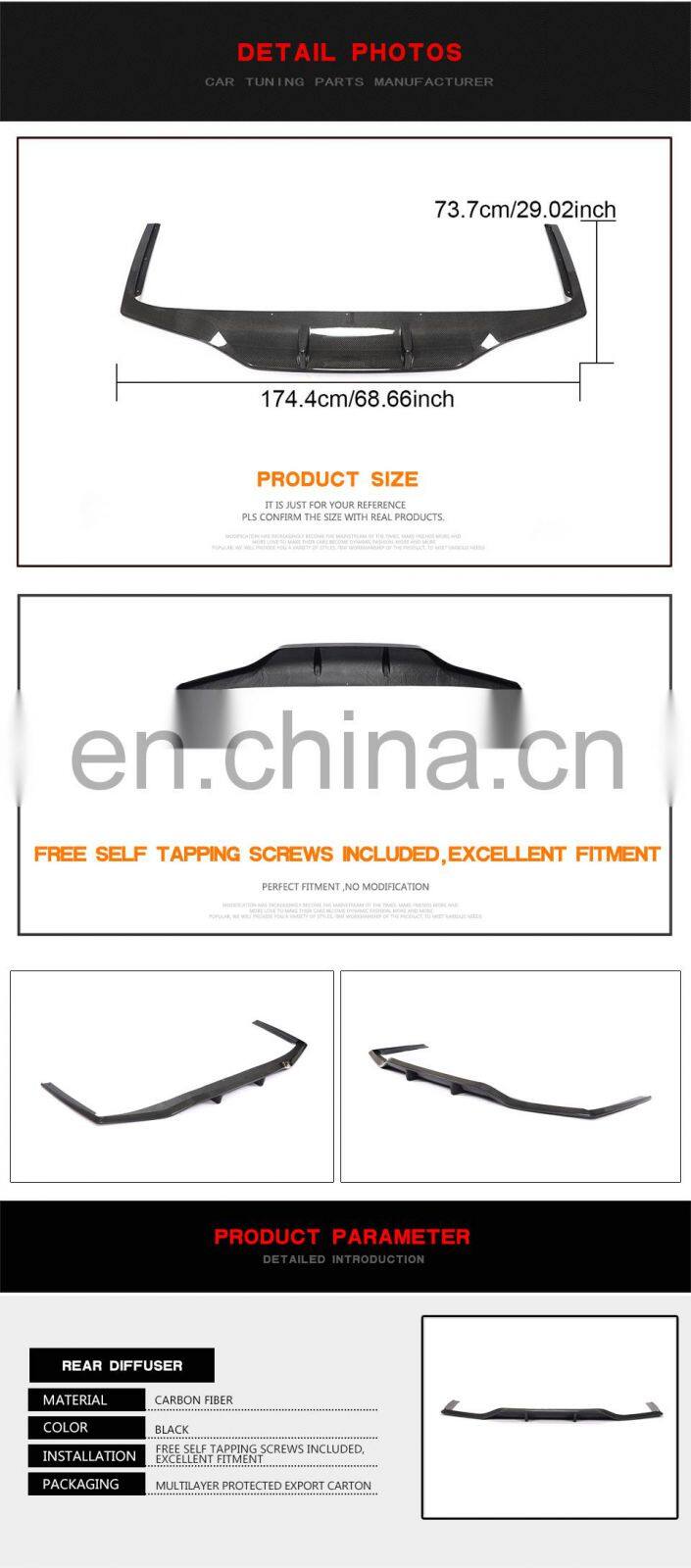 Carbon Fiber Facelift New 7 Series G11 Rear Diffuser Lips for BMW G12 740i 750i M Sport Sedan 2019-2020