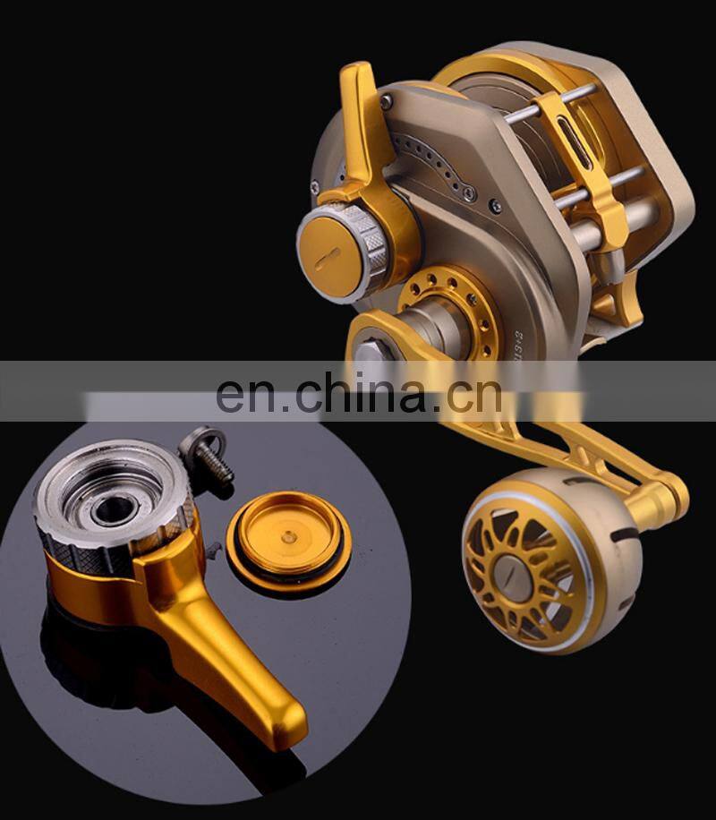 13+2 Stainless Steel Bearings 30kg Big Drag Drum Full Metal Fancy Jigging Trolling Boat fishing jig reels