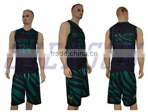 2016 Hot sale customized basketball clothes for basketball team