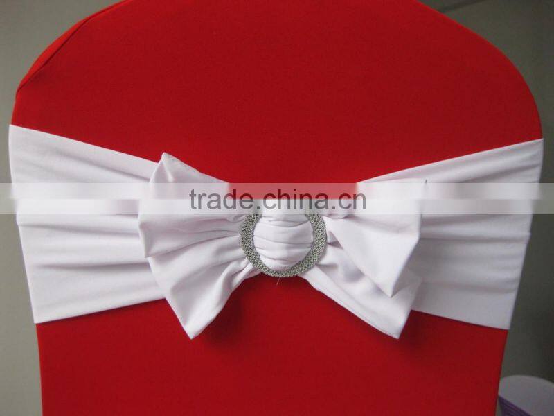 Wedding Chair Cover Spandex bridal sash with buckle