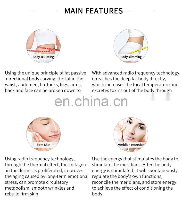 5 IN 1 Vacuum 40K Cavitation Multipolar RF Body Slimming Machine Weight Loss Body Shaping Instrument