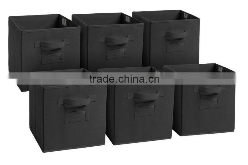 Foldable Fabric Bin, Folding storage cube set of 6