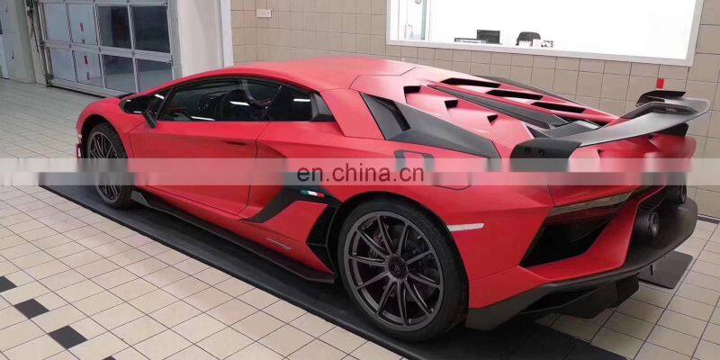 Runde SVJ Style Front Bumper Rear Bumper Rear Lip Side Skirt Fender Spoiler For Lamborghini Aventador LP700 720 750 Body Kit