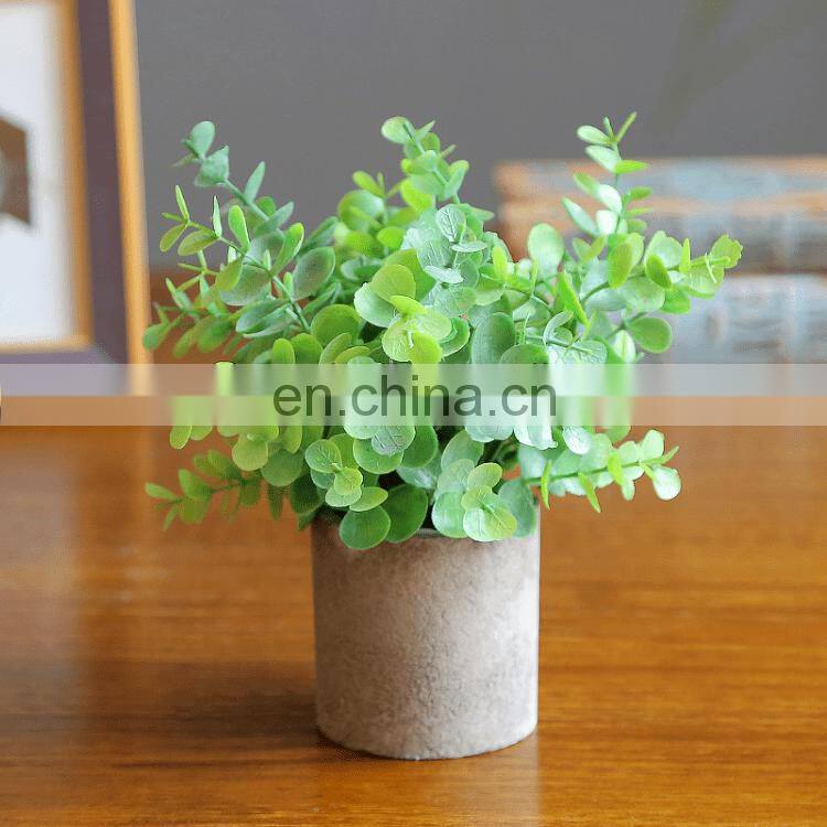 High Quality 25cm Simulation Green Plant Desktop Decoration Bonsai Wedding Decoration Artificial Plant